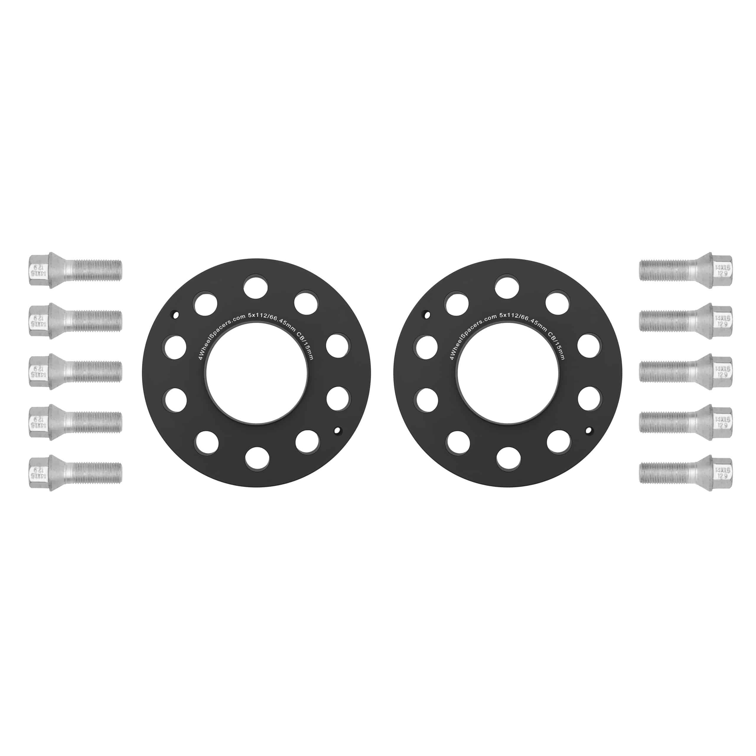 Mercedes-Benz 15mm Hub-Centric Wheel Spacers With Ball Seat Bolt Kit