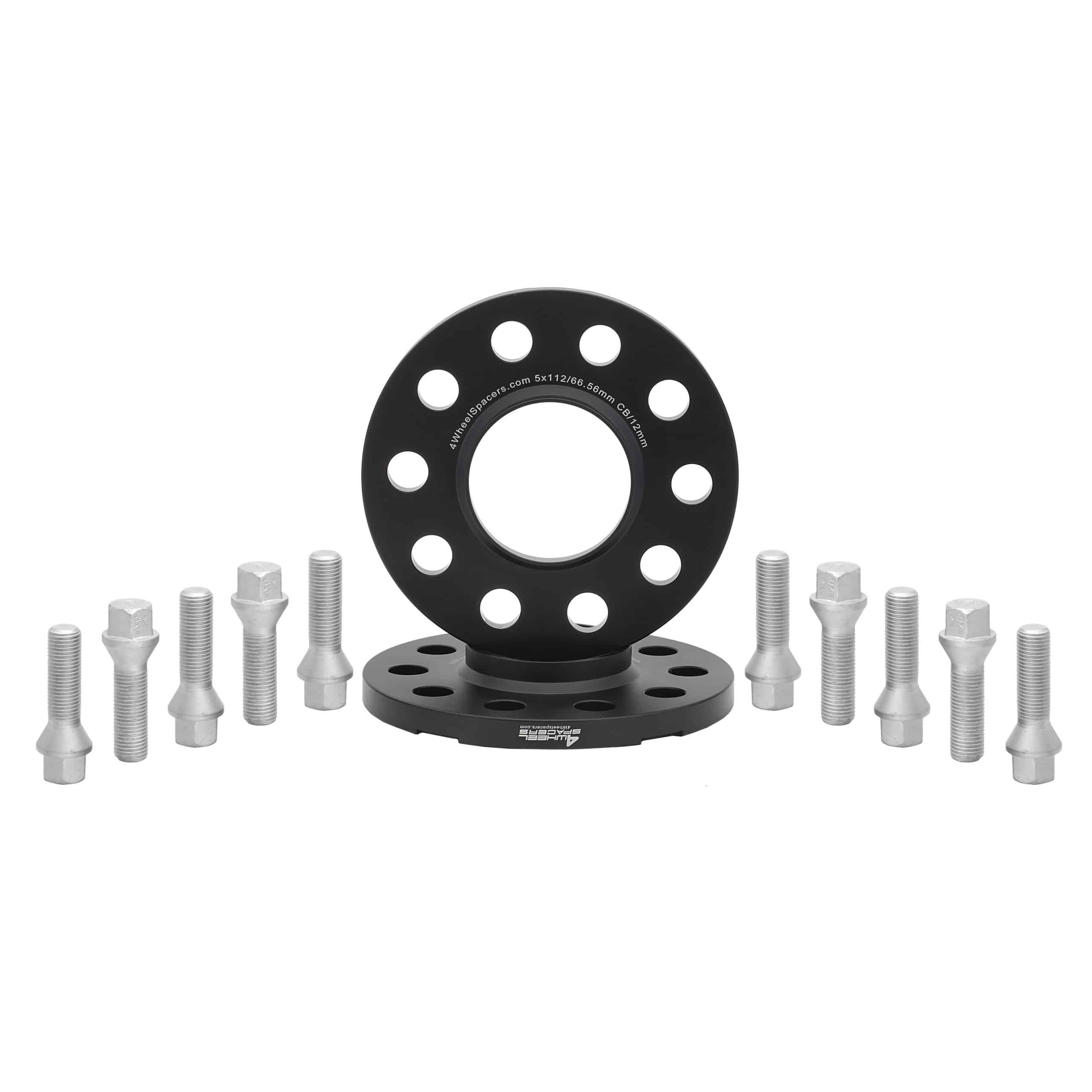 Volkswagen 12mm Hub-Centric Wheel Spacers With Conical Seat Bolt Kit