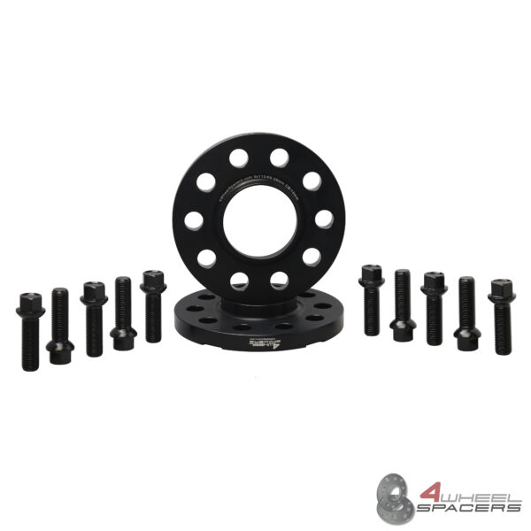 Audi 15mm Hub-Centric Wheel Spacers With Ball Seat Bolt Kit